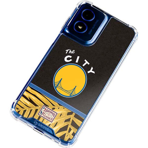 NBA Golden State Warriors Retro Palms Moto G 5G (2024) Clear Case